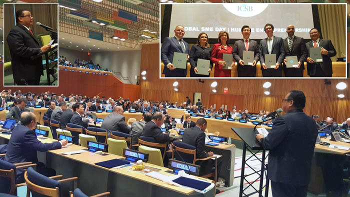 Raih ICSB Presidential Award, Puspayoga Uraikan Kebijakan UKM RI di PBB